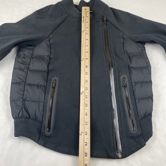 Nike Tech Fleece Jacket Women’s XS Aeroloft Down Puffer Moto Black 800 Fill - Picture 4 of 11